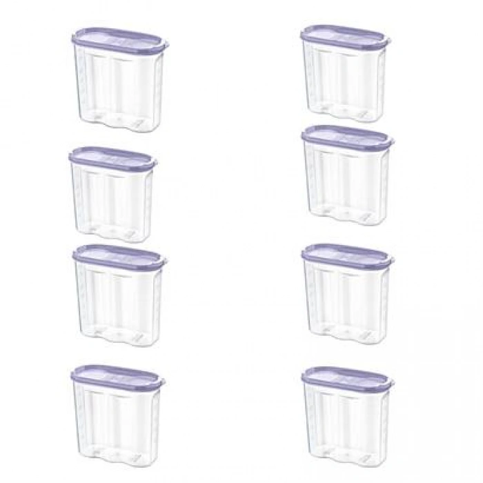 TUFEYO 2 Kapaklı Ölçekli Erzak Kuru Gıda Saklama Kutusu Kabı - 1,7 Litre - SA935