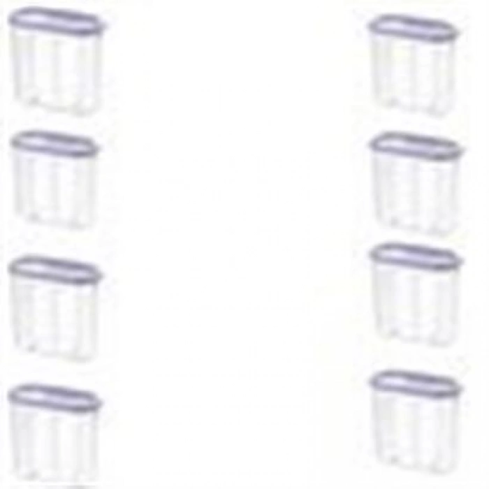 TUFEYO 2 Kapaklı Ölçekli Erzak Kuru Gıda Saklama Kutusu Kabı 2,4 Litre-SA940