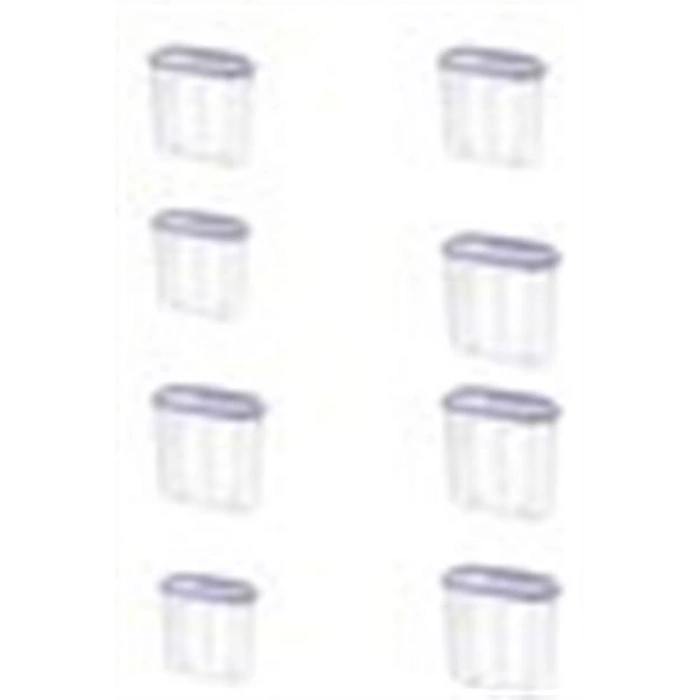 TUFEYO 2 Kapaklı Ölçekli Erzak Kuru Gıda Saklama Kutusu Kabı 2,4 Litre-SA940