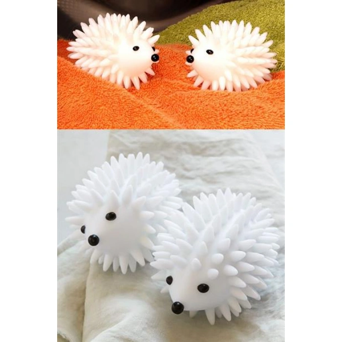 TUFEYO 2Li Kirpi Model Tüy Toplayıcı Kırışık Önleyici Çamaşır Kurutma Topu