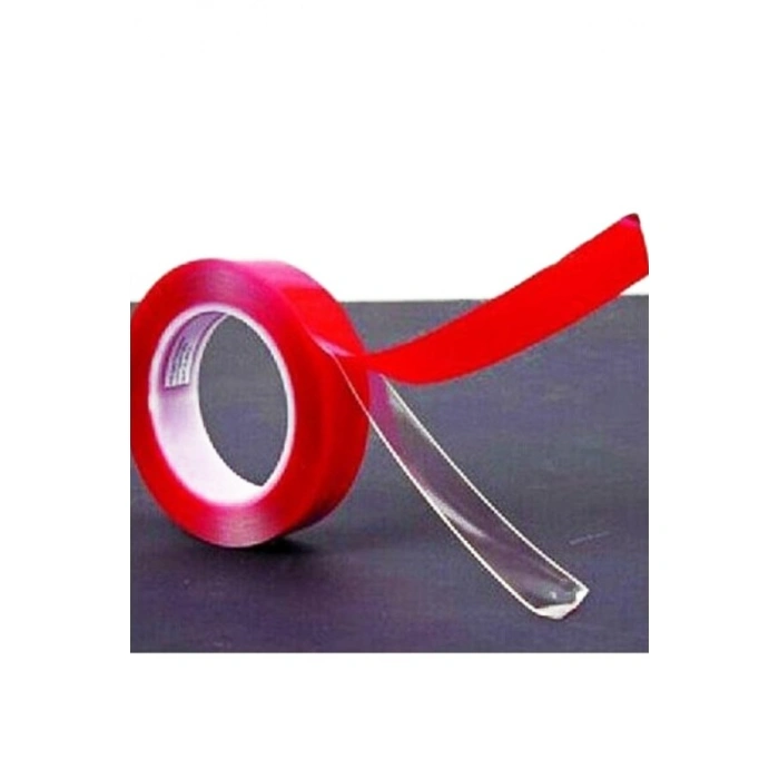 TUFEYO 2 Metre Güçlü Yapışkanlı Çift Taraflı Slikon Pratik Şeffaf Bant