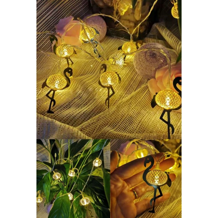 TUFEYO 2 Metre Pilli İnce Tel Led Işık Zinciri Parti Aydınlatma