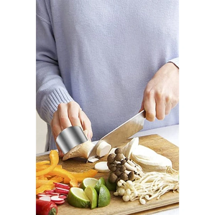 TUFEYO 2li Metal Parmak Koruyucu Hızlı ve Güvenli Kesme Paslanmaz Çelik Koruyucu Aparat