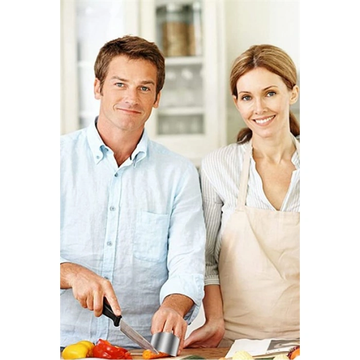 TUFEYO 2li Metal Parmak Koruyucu Hızlı ve Güvenli Kesme Paslanmaz Çelik Koruyucu Aparat