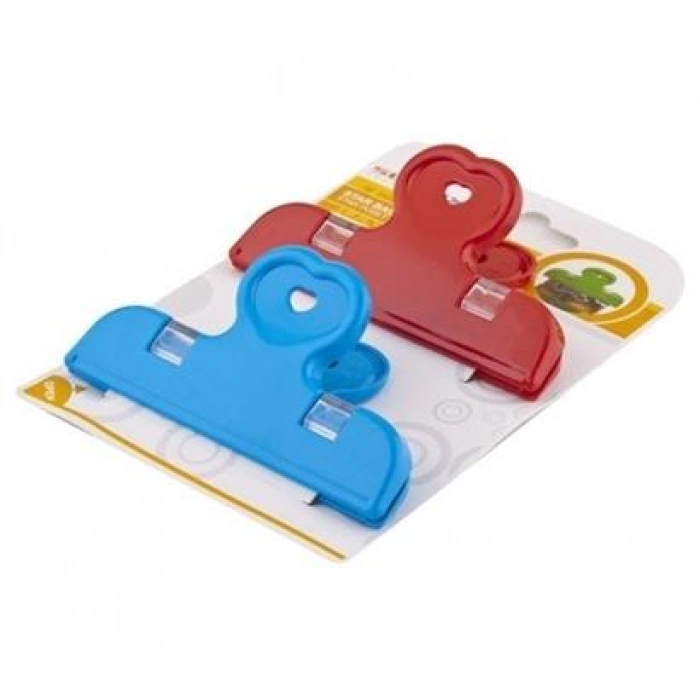 TUFEYO 2li Pratik Torba Paket Ve Poşet Kapatıcı Kilitli Klips Mandal