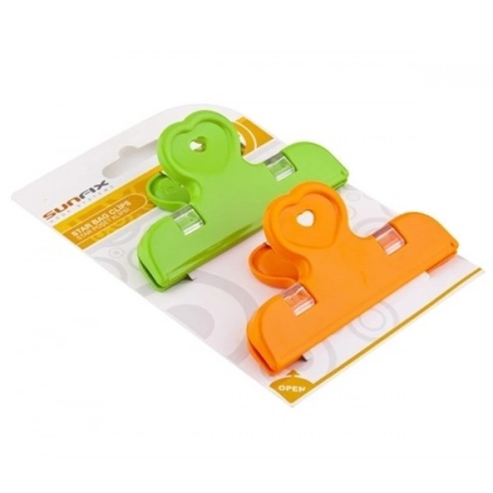 TUFEYO 2li Pratik Torba Paket Ve Poşet Kapatıcı Kilitli Klips Mandal