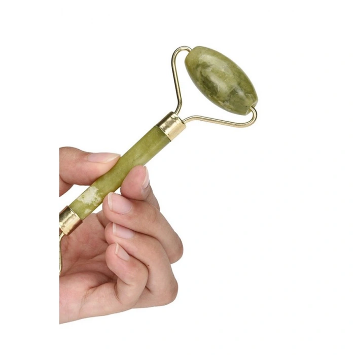 TUFEYO 2li Set Çift Taraflı Cilt Temizleme Fırçası ve Yeşim Taşı Çift Taraflı Cilt Masaj Aleti