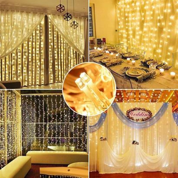 TUFEYO 2x2 Metre 320 Led 8 Fonskiyonlu Dekoratif Led Günışığı Perde
