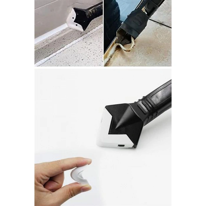 TUFEYO  3 ü 1 Arada Fayans Derz Silikon Kazıyıcı Sıyırıcı Ve Uygulayıcı Aparat