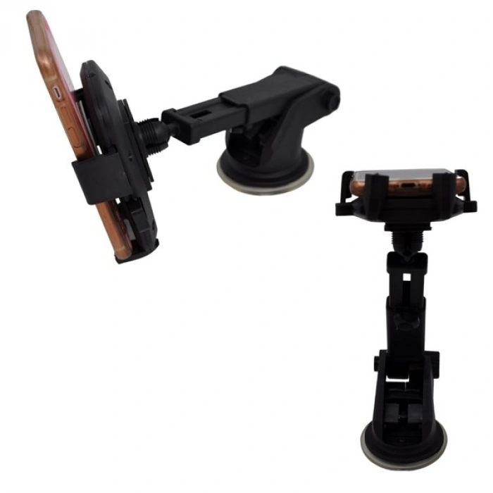 TUFEYO 360 Derece Dönen Torpido Üstü Uzunluk Ayarlamalı Vantuzlu Teleskopik Araç Telefon Tutucu