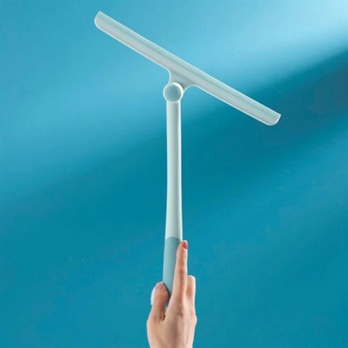 TUFEYO 360 Derece Döner Başlıklı Cam Sil Çok Amaçlı Pratik Cam Ayna Fayans Silme Aparatı