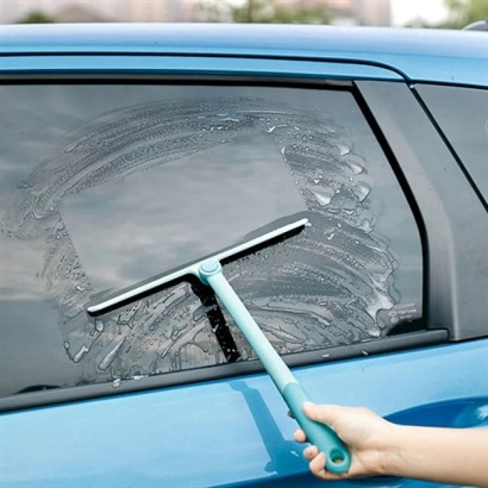 TUFEYO 360 Derece Döner Başlıklı Cam Sil Çok Amaçlı Pratik Cam Ayna Fayans Silme Aparatı