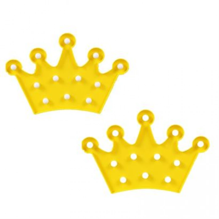 TUFEYO 3D Dekoratif Pilli Kraliçe Tacı Model Led Masa ve Gece Lambası