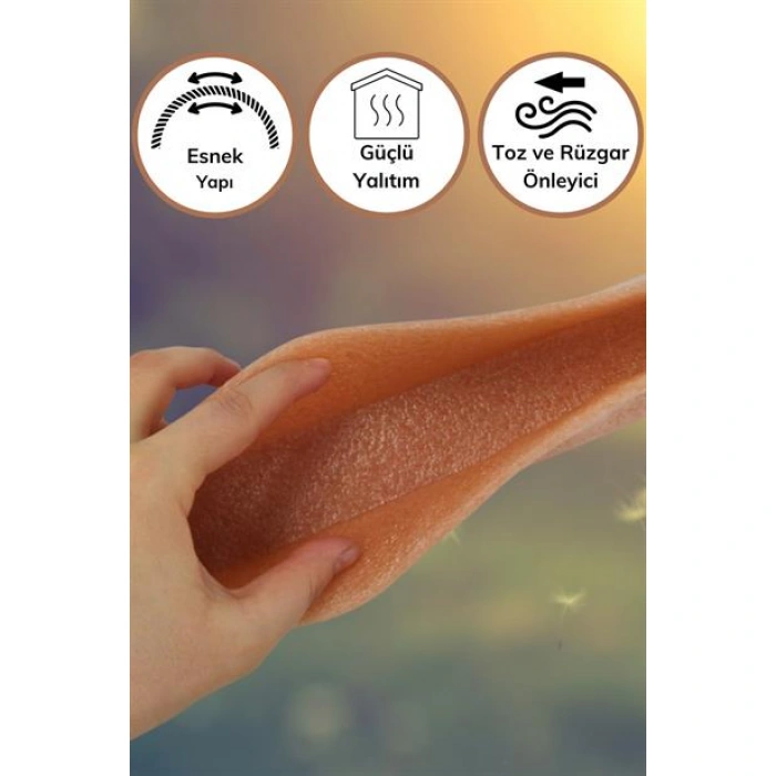 TUFEYO  4 Adet Kapı Toz Rüzgar Önleyici Isı Yalıtımı Sağlayan Sızdırmaz Strafor