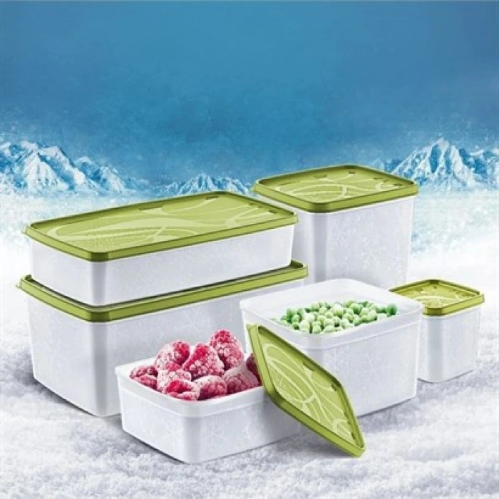 TUFEYO 6 Parça Kapaklı Makinede Yıkanabilen Yiyeceklerin Tazeliğini Koruyan Saklama Kapları