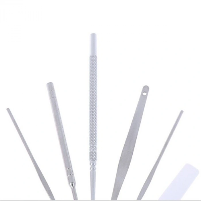 TUFEYO 6 Parça Paslanmaz Çelik Kulak Balmumu Toplayıcı Çıkarıcı Temizleyici Bakımı Çubuk Seti