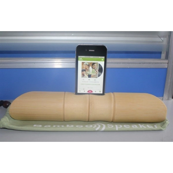 TUFEYO 6 x 1 cm Girişli Kılıflı Bambu Ağacı Akustik Ses Yükseltici Aparat