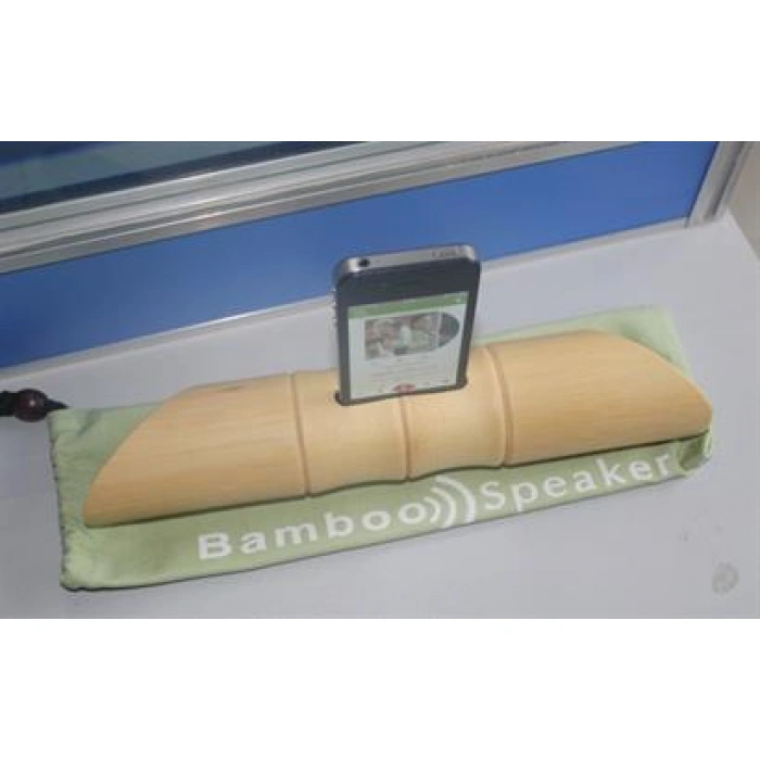 TUFEYO 6 x 1 cm Girişli Kılıflı Bambu Ağacı Akustik Ses Yükseltici Aparat