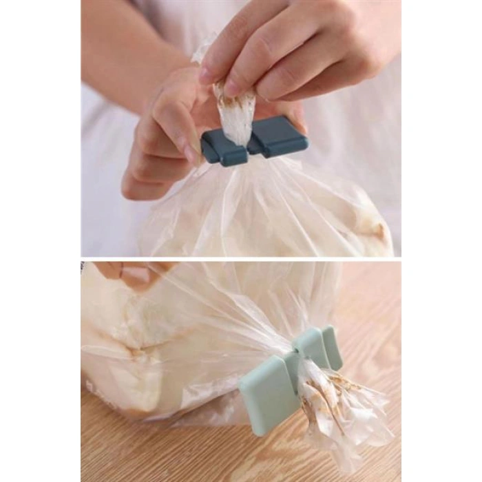 TUFEYO  6lı Hava Sızdırmaz Poşet Torba Ambalaj  Ve Paket Kıstırmalı Kapatma Klipsi