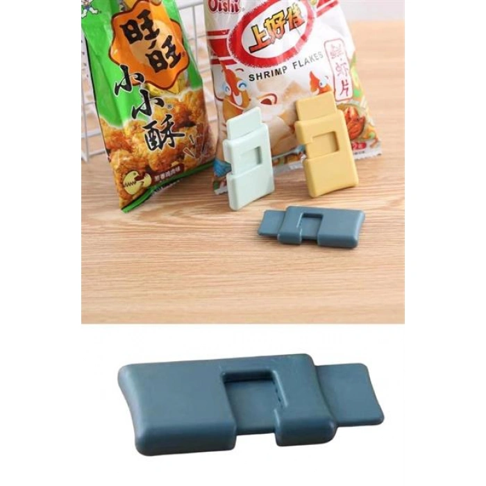 TUFEYO  6lı Hava Sızdırmaz Poşet Torba Ambalaj  Ve Paket Kıstırmalı Kapatma Klipsi