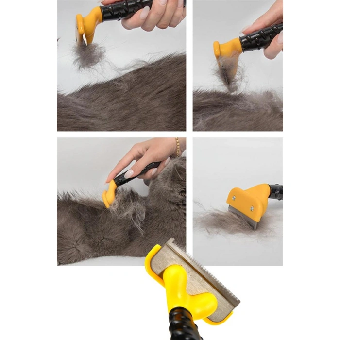 TUFEYO 7 cm Kedi Köpek Tarağı Fırçası Tüy Alıcı Toplayıcı Tarak Fırça