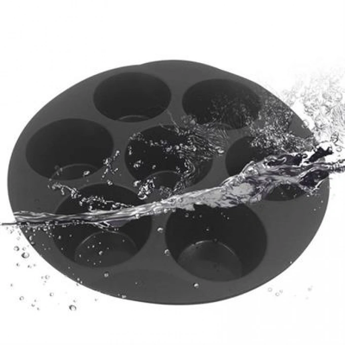 TUFEYO 7 Gözlü Silikon Çok Amaçlı Airfryer Muffin Cupcake Kek ve Çörek Pişirme Kalıbı