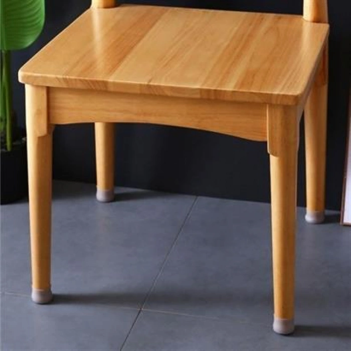  TUFEYO 8 Adet Silikon Masa ve Sandalye Ayağı İçin Kaydırmaz Çizdirmez Mobilya Çorabı Gri