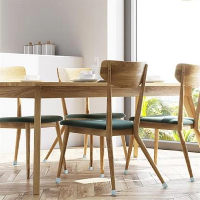  TUFEYO 8 Adet Silikon Masa ve Sandalye Ayağı İçin Kaydırmaz Çizdirmez Mobilya Çorabı Gri