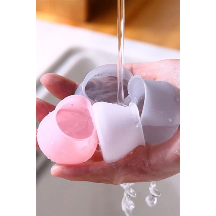  TUFEYO 8 Adet Silikon Masa ve Sandalye Ayağı İçin Kaydırmaz Çizdirmez Mobilya Çorabı Gri