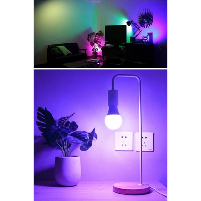 TUFEYO 9w Uzaktan Kumandalı 15 Farklı Renk Seçenekli Led Ampul
