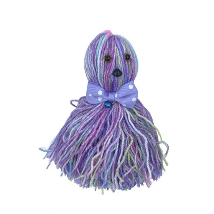 TUFEYO Ahtapot Şekilli Zilli Ve İpli Rengarenk Püsküllü Sevimli Kedi Oyuncağı