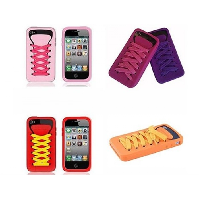 TUFEYO Apple Iphone 4g Cep Telefonu Koruyucu Kılıfı Bağcık Dizaynlı Kab