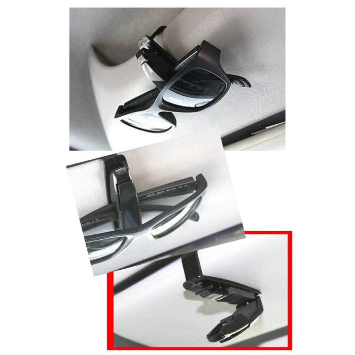 TUFEYO Araç İçi Mandallı Güneş Gözlüğü Kartvizit Tutacağı Klips Aparat