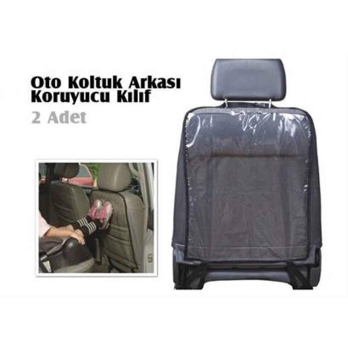 TUFEYO Araç içi Oto Koltuk Arkası Koruyucu Set Kılıf Ayak İzi Koruma Kılıfı