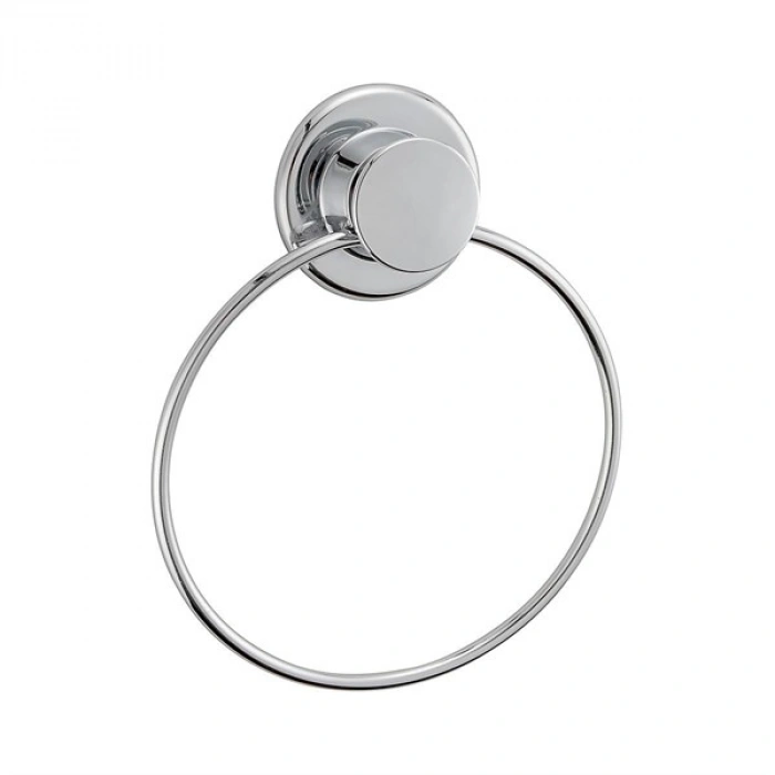 TUFEYO Arkası Yapışkanlı Yuvarlak Metal Havluluk Askısı Aparatı