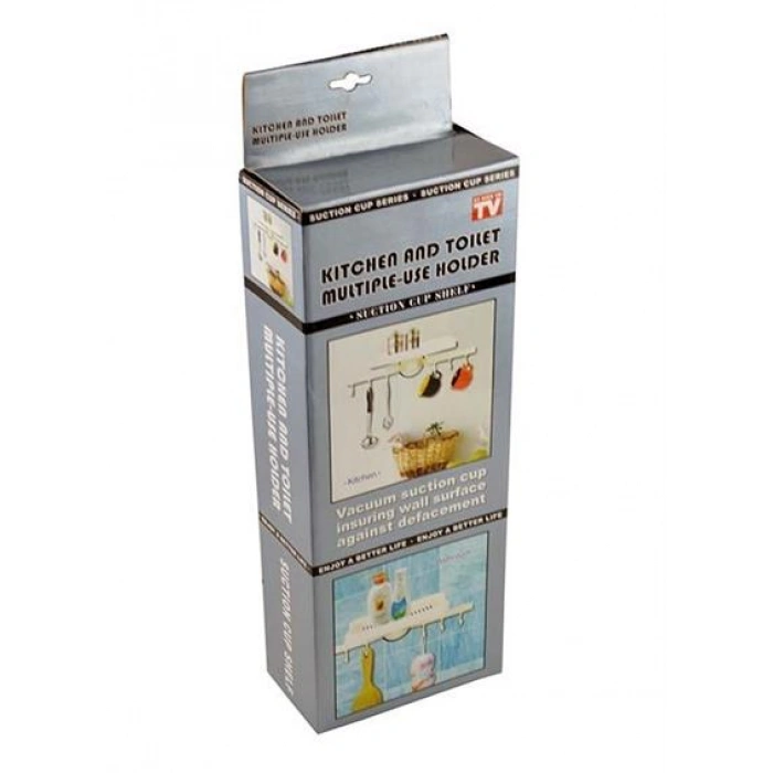 TUFEYO Askılı Raf Çok Fonksiyonlu Mutfak Banyo Tuvalet Tutacak ve Raf