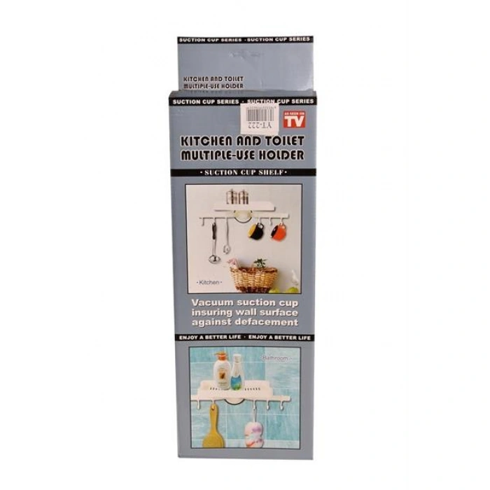 TUFEYO Askılı Raf Çok Fonksiyonlu Mutfak Banyo Tuvalet Tutacak ve Raf