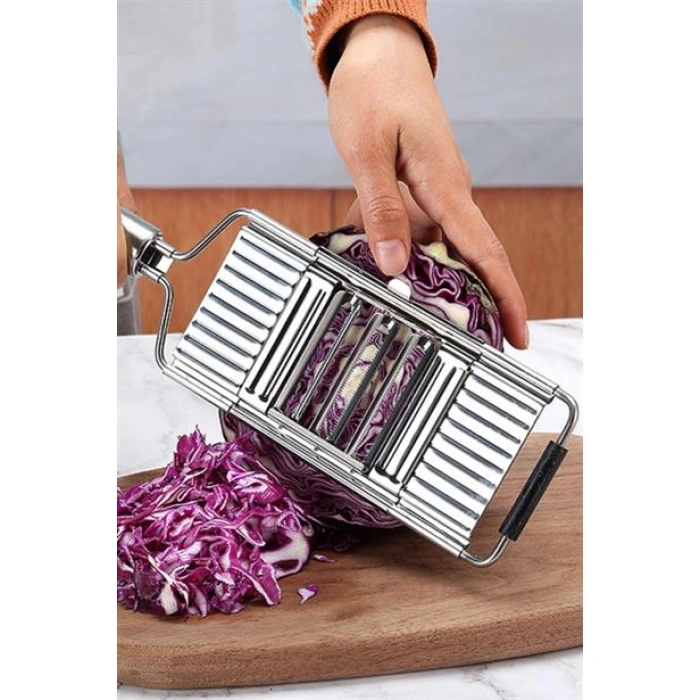 TUFEYO Ayarlanabilir 3 Farklı Başlıklı Tutmalı Sebze Dilimleyici Peynir Rendeleyici Aparat