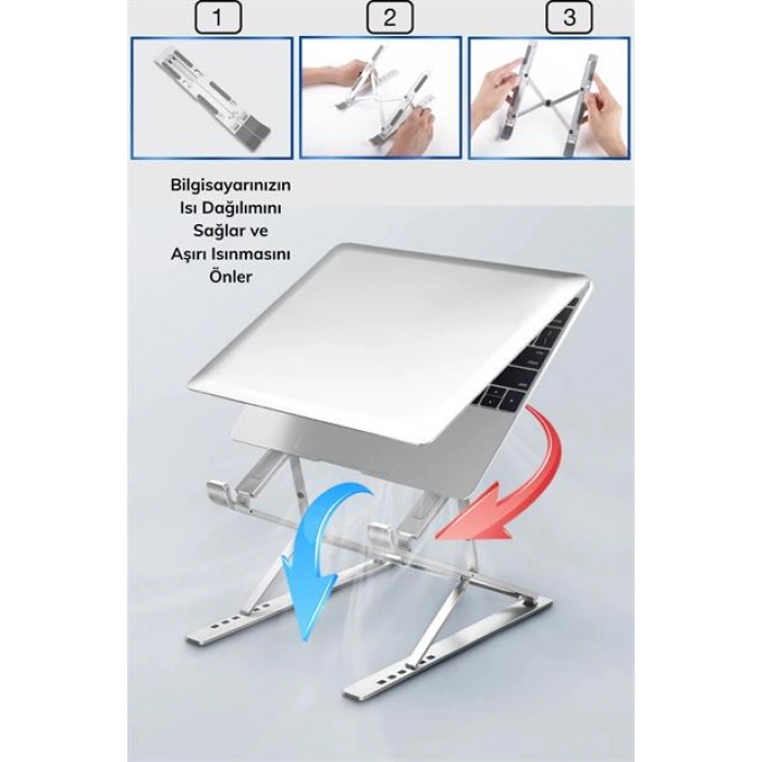 TUFEYO Ayarlanabilir Dizüstü Destek Tabanı Tamamen Katlanabilir Taşınabilir Laptop Yükseltici