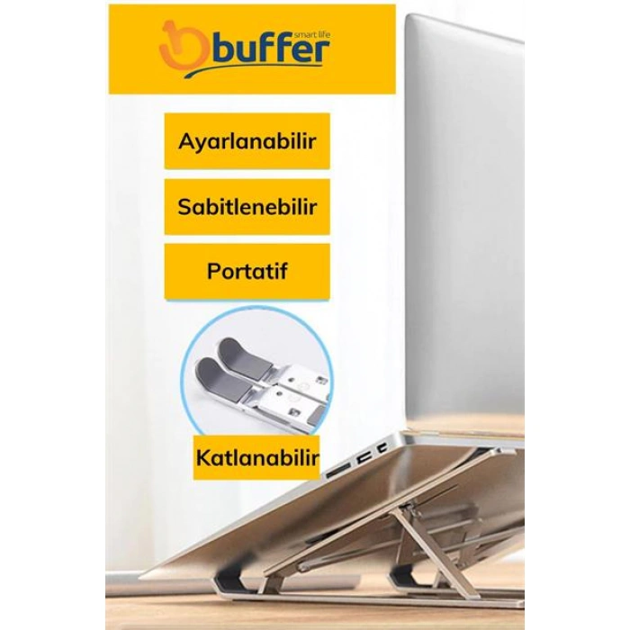 TUFEYO Ayarlanabilir Dizüstü Destek Tabanı Tamamen Katlanabilir Taşınabilir Laptop Yükseltici