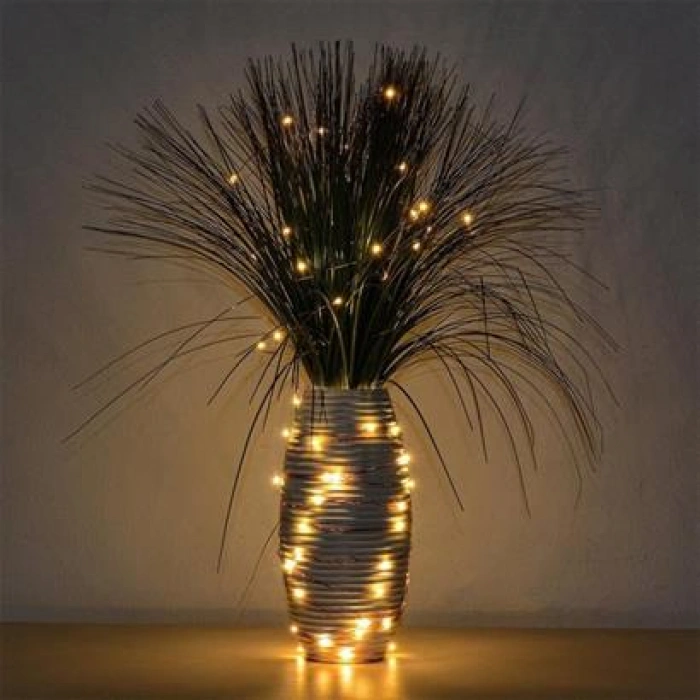 TUFEYO Bakır Tel 3 Metre Dekoratif Aydınlatma Günışığı Led Işık Zinciri