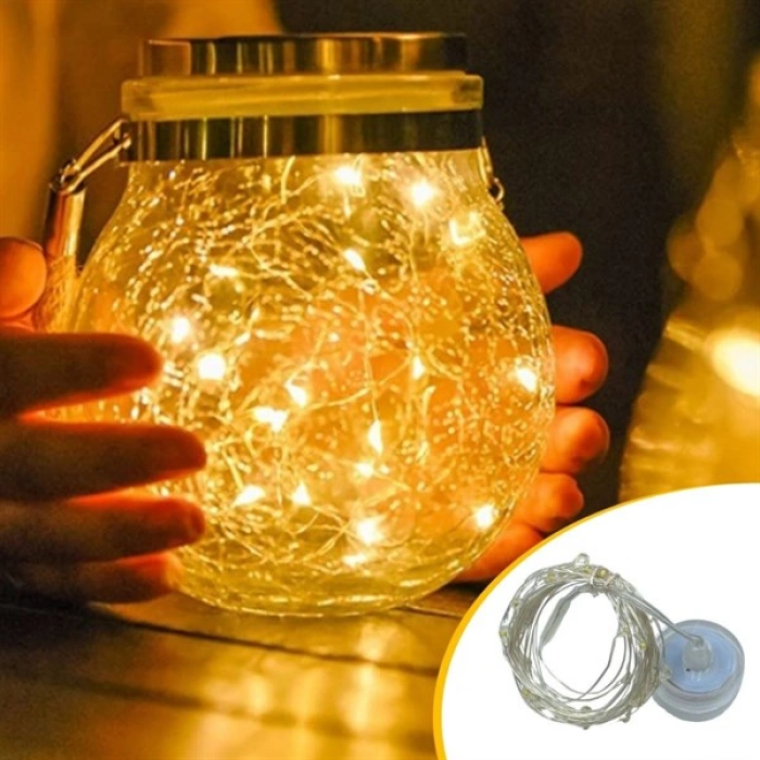 TUFEYO Bakır Tel 3 Metre Dekoratif Aydınlatma Günışığı Led Işık Zinciri