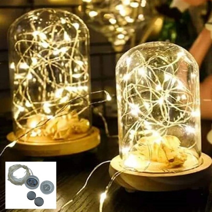 TUFEYO Bakır Tel 3 Metre Dekoratif Aydınlatma Günışığı Led Işık Zinciri