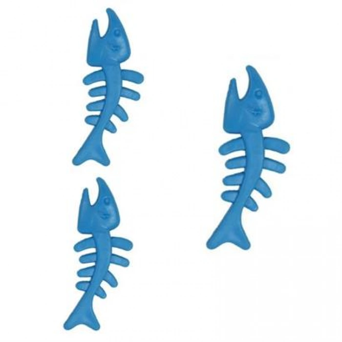 TUFEYO Balık Kemiği İskelet Şekilli Renkli Plastik Kedi Oyuncağı