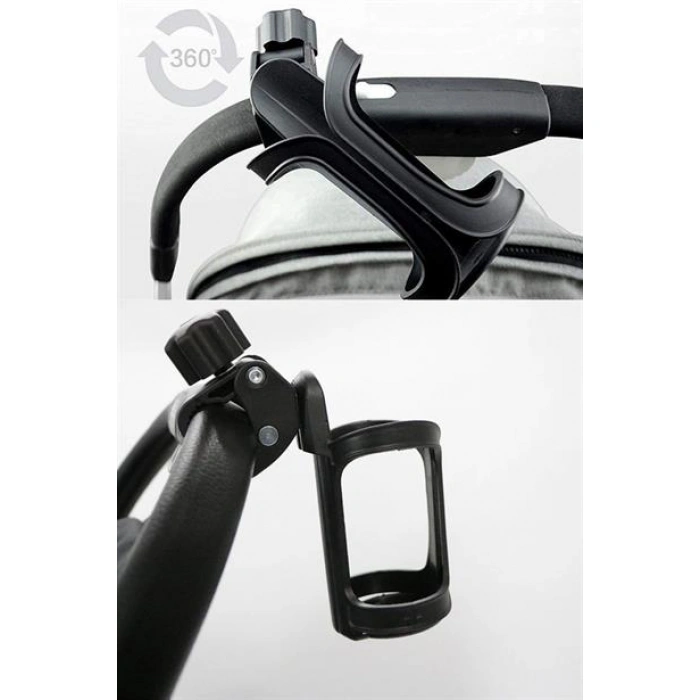 TUFEYO Bebek Arabası Bisiklet Uyumlu Ayarlanabilir Şişe Biberon ve Suluk Tutucu