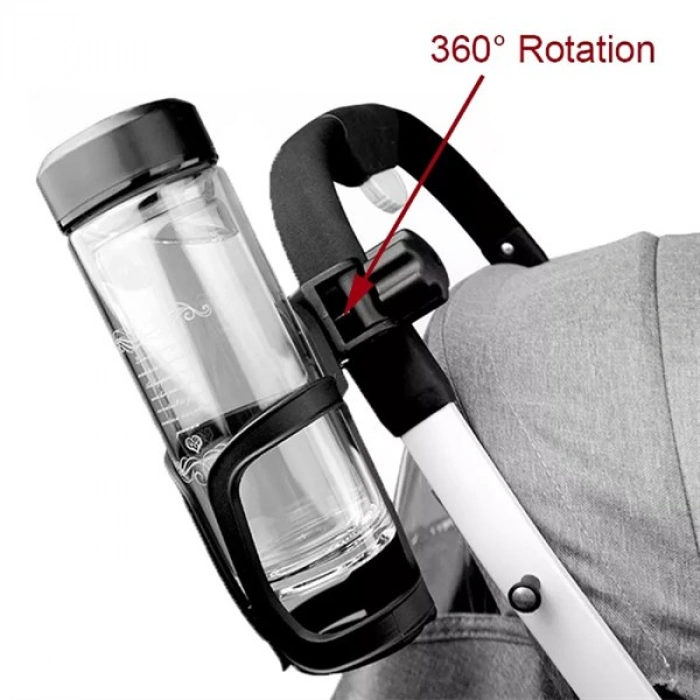 TUFEYO Bebek Arabası Bisiklet Uyumlu Ayarlanabilir Şişe Biberon ve Suluk Tutucu