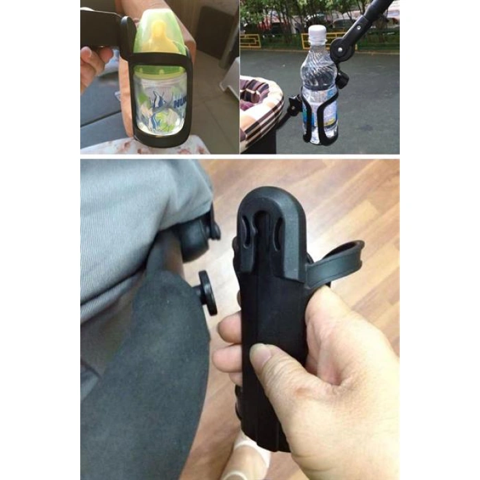 TUFEYO Bebek Arabası Bisiklet Uyumlu Ayarlanabilir Şişe Biberon ve Suluk Tutucu