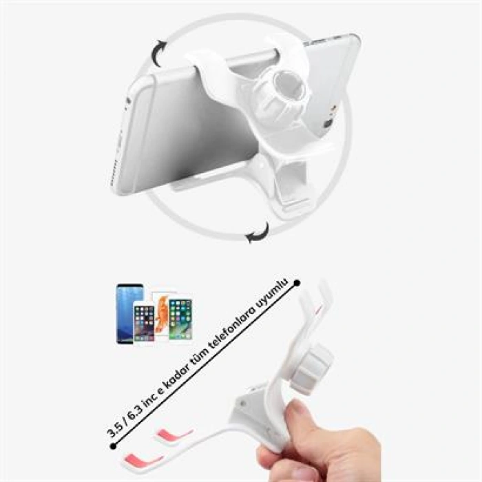TUFEYO Boyuna Asılan Ergonomik 360 Derece Cep Telefonu Tutucu Stand