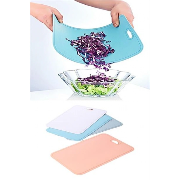TUFEYO Bükülebilir Esnek Kesme Matı Meyve Sebze Doğrama Kesme Tahtası 20x30 cm