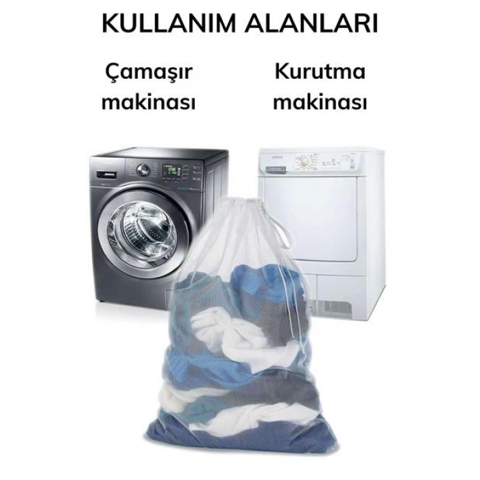 TUFEYO Çamaşır Yıkama Filesi Kirli Filesi Maxi 40x60 cm